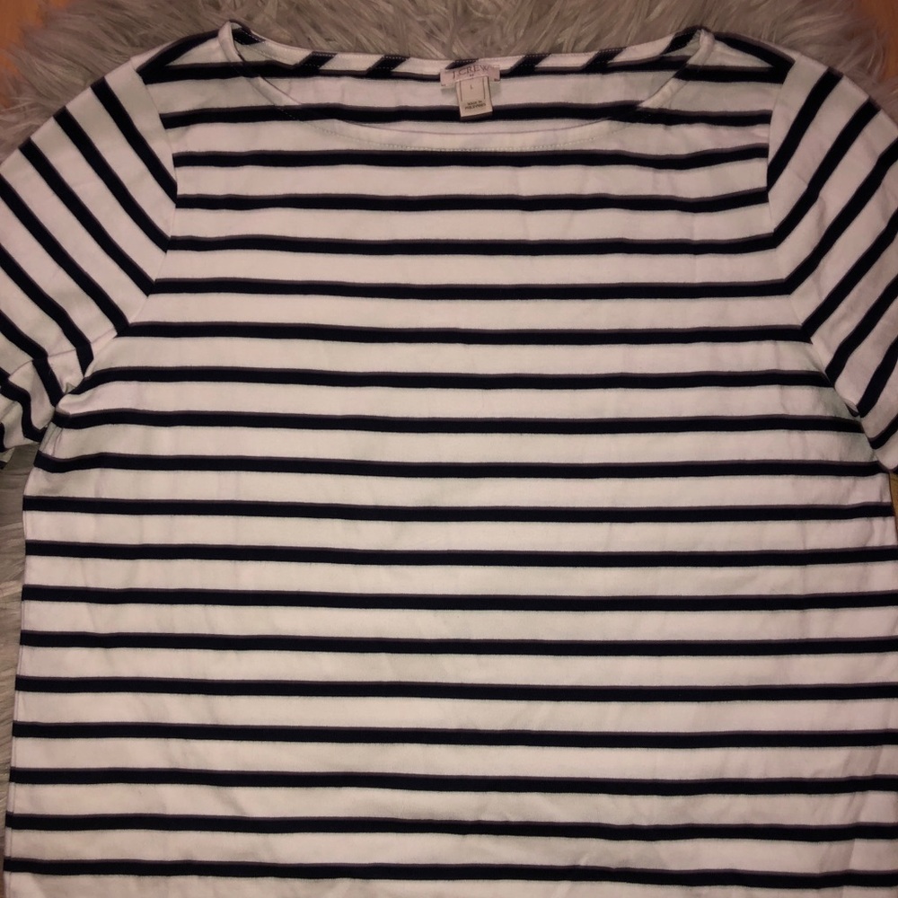 Jcrew stripped long sleeve shirt